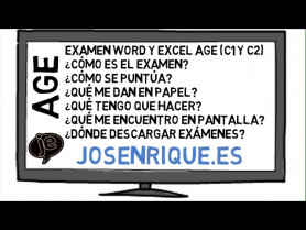 Examen Word y Excel AGE ¿Cómo es?