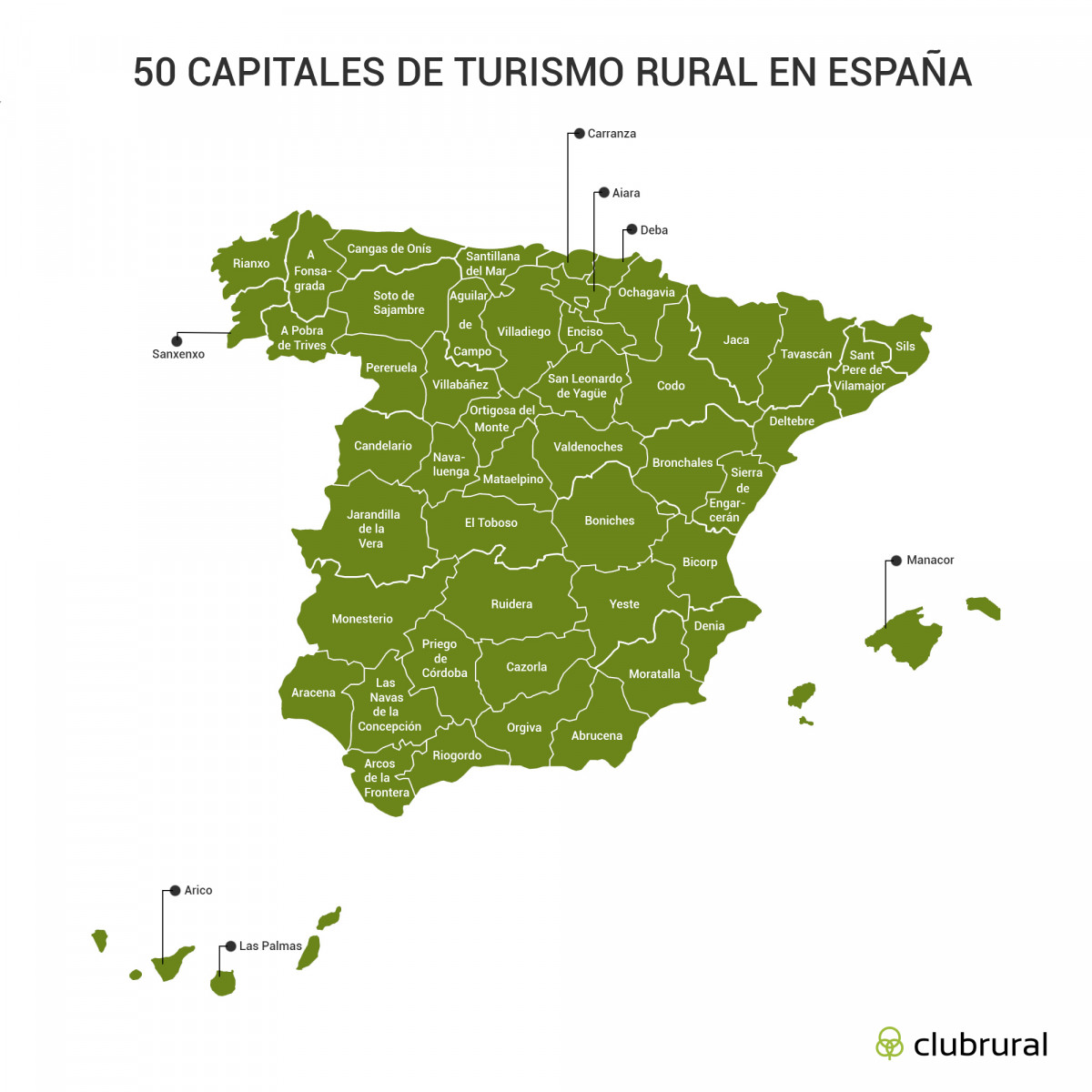3313 50 capitales turismo rural espana clubrural