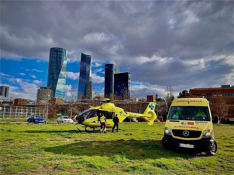 ambulancia helicoptero 112 emergencias