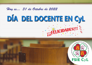 FSIE CyL imagen día del docente 31 octubre cyl